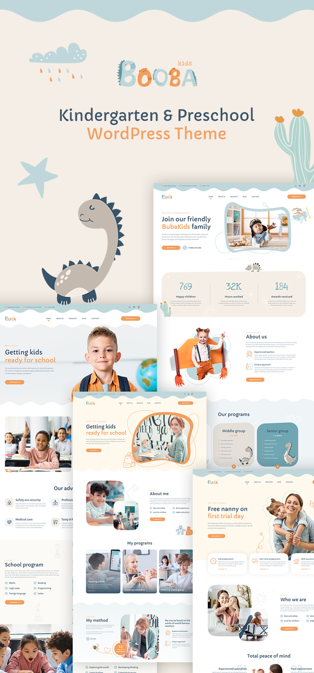 Booba - Kindergarten & Preschool WordPress Theme - 4